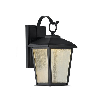 Chloe Lighting Kirton Transitional Led Textured Black Outdoor Wall Sconce 12" Tall