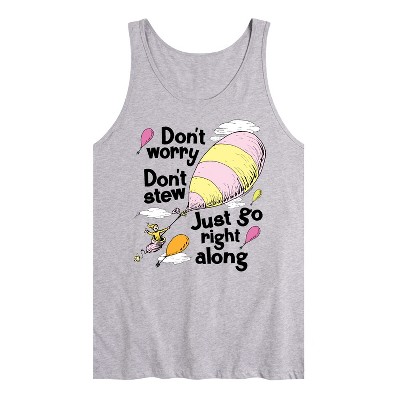 Men's - Dr. Seuss - Don't Worry Go Along Graphic Tank Top