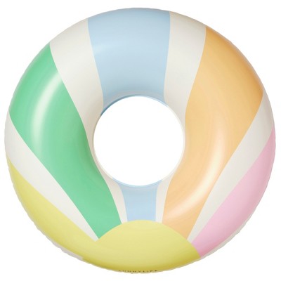 Sunnylife: Pastel Gelato Tube Ring Float, 41" Inflatable, Beach & Water Play