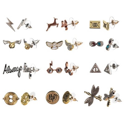Harry Potter Hogwarts Symbols Fashion Earrings, Earrings Set For Women