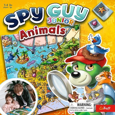 Trefl Spy Guy Jr. Animals Game: Creative Thinking & Educational Board for Kids
