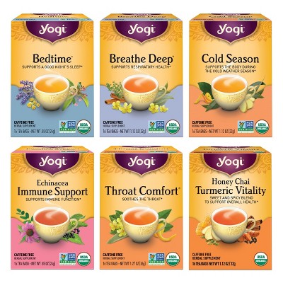 Yogi Tea - Get Well Variety Pack Sampler -  96 ct , 6 Pack