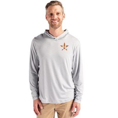 Houston Astros Cutter & Buck Coastline Epic Comfort Recycled Mens Hooded Shirt