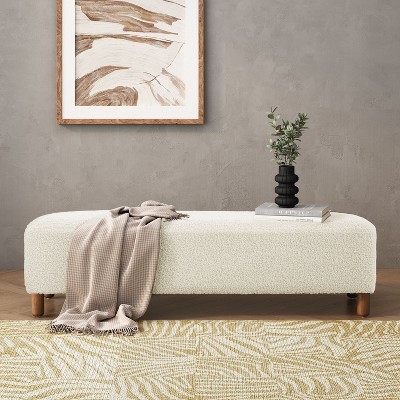 NicBex 60.25" Bench Oblong Comfortable Ottoman with Padded Seat Cushion for Bedroom, Living Space