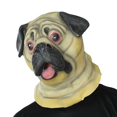 Accoutrements Pug Dog Head Costume Latex Mask Adult
