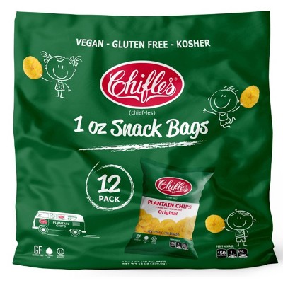 Chifles Plantain Chips Original Snack Pack - 12oz
