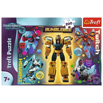Trefl Transformers Jigsaw Puzzle - 200pc: Fantasy Theme, Creative Thinking Cardboard Puzzle