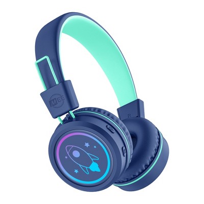 MEE audio KidJamz KJ55BT Safe Listening Bluetooth Wireless Kid's Headphones with LED Lights