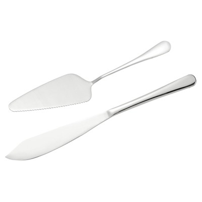 Unique Bargains Wedding Cake Cutting and Server Set 1 Set 2 Pcs