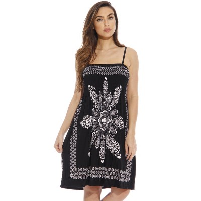 Just Love Summer Dresses for Women - Placement Print Smocked  Sundresses
