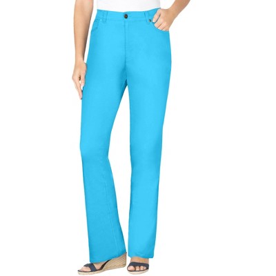 Woman Within Stretch Denim Five-Pocket Bootcut Jeans