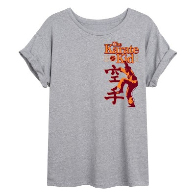 Women's - The Karate Kid - Logo Stack Oversized Graphic T-Shirt