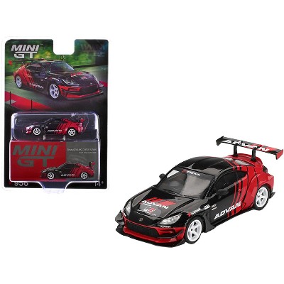 Toyota GR86 "HKS TYPE R ADVAN" RHD Black and Red "2022 Tokyo Auto Salon" Limited Edition 1/64 Diecast Model Car by Mini GT