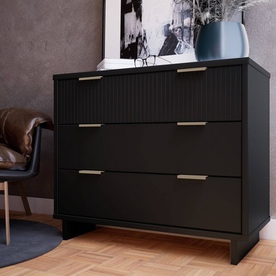 Granville Modern 3 Drawer Standard Dresser - Manhattan Comfort