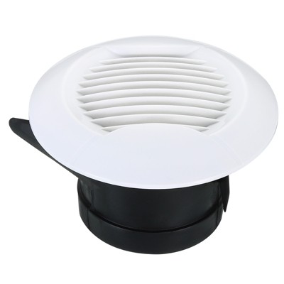 Unique Bargains ABS Plastic Adjustable Round with Screen Bathroom Office Air Vent Cover