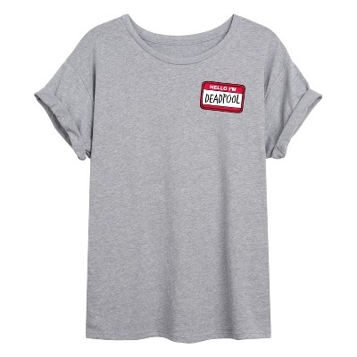 Women's - Marvel - Deadpool Merc Costume Oversized Graphic T-Shirt