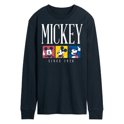 Men's - Disney - Mickey Color Blocks Long Sleeve Graphic T-Shirt