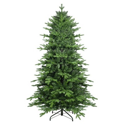 Gulches Full Lush Green Christmas Tree - 4FT, PVC+PE, 919 Tips, Hinged Design, Metal Stand, Realistic Mixed Needles