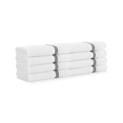 Aston & Arden Aegean Eco-Friendly Washcloths (8 Pack), 13x13, Recycled Cotton