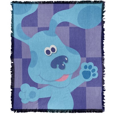 Blues Clues Blue's Clues Large Blue Blanket 50"x60" Woven Tapestry