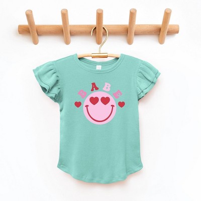The Juniper Shop Babe Smile Toddler Flutter Sleeve Tee