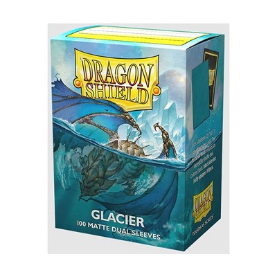 Dragon Shield Arcane Tinmen Dragon Shield Sleeves  Matte Dual: Glacier 100 CT - MTG Card are Smooth & Tough Compatible with Pokemon, Magic The