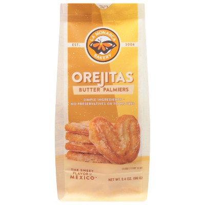 La Monarca Bakery Cookies Orejitas - 3.4 oz (Pack of 8)