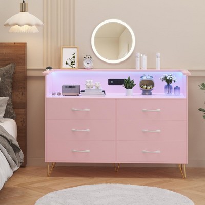 6-Drawer Dresser, Solid Wood Construction, Heavy Duty, Perfect for Bedroom and Hallway, Modern Aesthetic