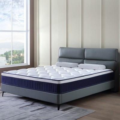 Akoasm 10-inch Queen Memory Foam Hybrid Mattress with CertiPUR-US Certified Memory Foam-Blue