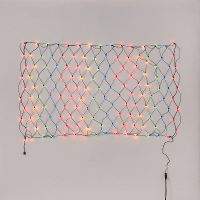 150ct 4'x6' Incandescent Mini Christmas Net Lights with Green Wire - Wondershop™