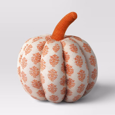 Block Print Shaped Pumpkin Throw Pillow - Threshold™