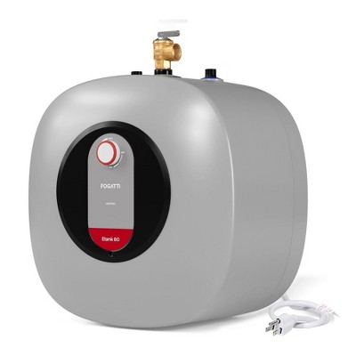 Fogatti 1440W Electric Mini Tank Water Heater, Wall/Floor Mount