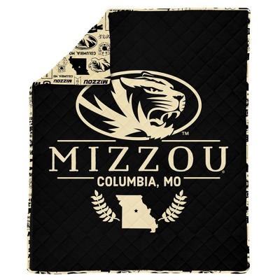 NCAA Missouri Tigers 60 x 80 Quilted Throw Blanket