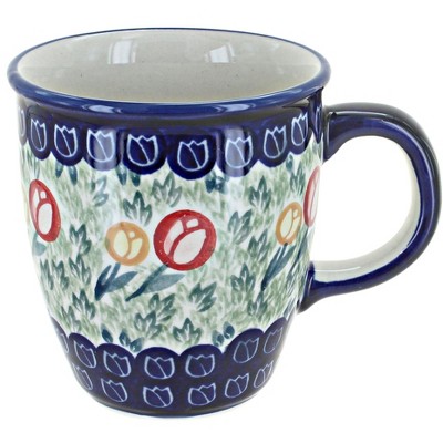 Blue Rose Polish Pottery Manufaktura Coffee Mug