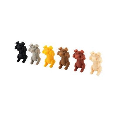 True Zoo Spot On Wine Charms, Silicone Dog Drink Markers, Fits Glasses and Cans, Dishwasher Safe, Multicolor, Set of 6