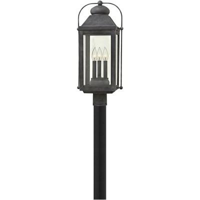 Hinkley Anchorage 24 1/4" High Aged Zinc Outdoor Post Light
