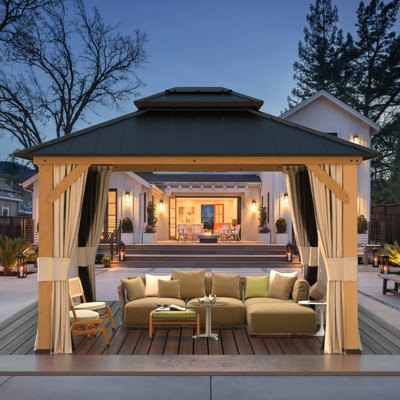 EROMMY 13 Ft. W x 11 Ft. D Patio Gazebo
