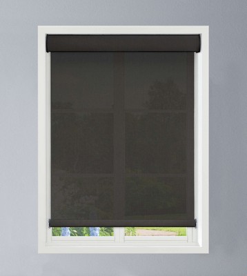 Linen Avenue Cordless Cassette 5% Solar Roller Shade, Fawn, Sand, Shadow (Arrives 1/4" Narrower)