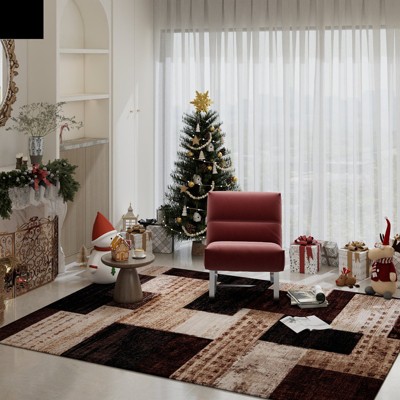 LOVEVOOK Modern Area Rug for Living Room, 5x7 Feet Large Geometric Rug Floors Decor for Bedroom, Patchwork Carpet for Office Dining Room