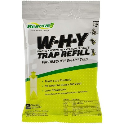 RESCUE! Non-Toxic Wasp, Hornet, Yellowjacket Trap (WHY Trap) Attractant Refill - 2 Week Refill