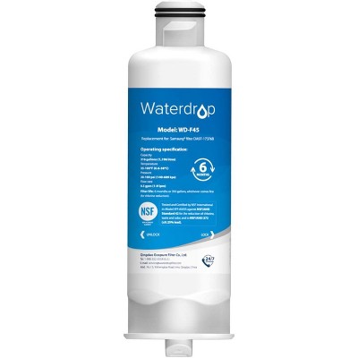 Waterdrop DA97-17376B Replacement for Samsung HAF-QIN Refrigerator Water Filter, HAF-QIN/EXP,1 Filter