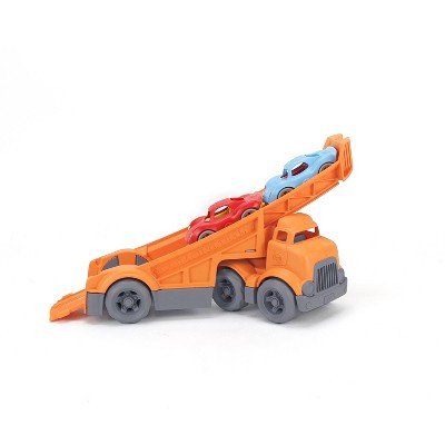 Green Toys Race Track Truck: 100% Recycled Plastic, Non-Powered Toy Vehicle Set