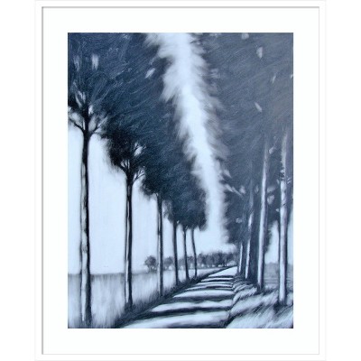 33"x41" Avenue of Trees by Paul Powis Framed Art Print - Amanti Art: Giclee, Countryside Scene