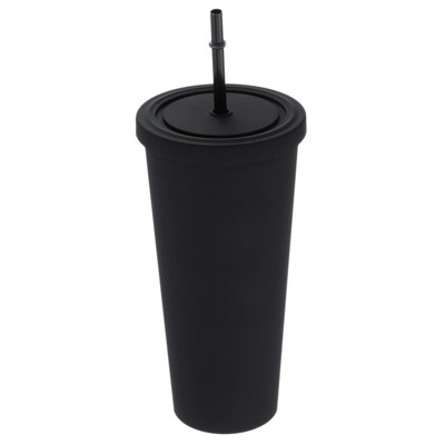 Unique Bargains Insulated Double Wall Acrylic Straw Tumbler