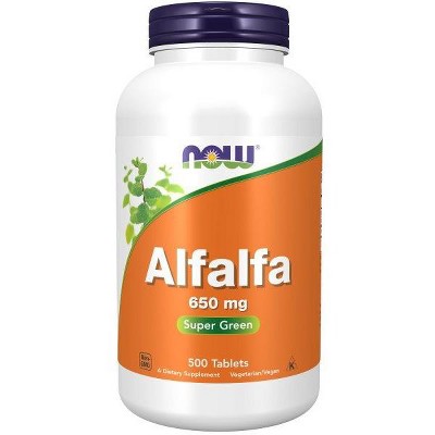 Alfalfa 650 mg by Now Foods  -  500 Tablet