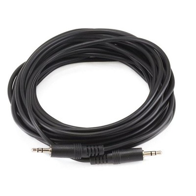 Monoprice Audio/Stereo Cable - 25 Feet - Black | 3.5mm Plug/Plug Male/Male