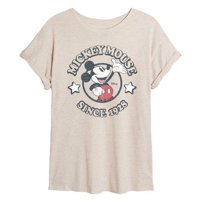 Women's - Disney - Mickey Mouse Since 1928 Oversized Graphic T-Shirt