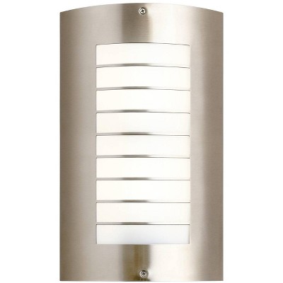 Kichler Newport 15 1/4" High Nickel Outdoor Wall Light