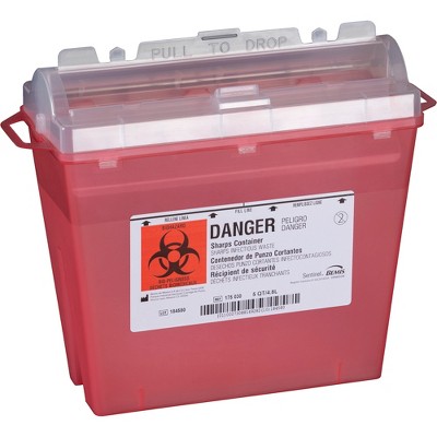 Bemis Sentinel Sharps Container 1.25 gal. Horizontal Entry