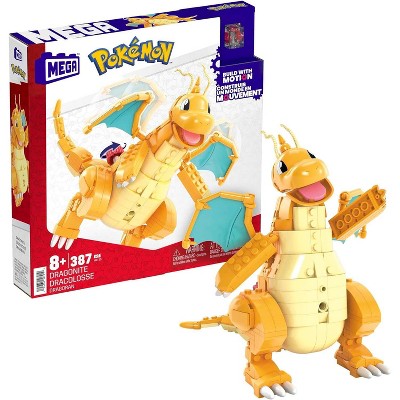 MEGA Pokémon Building Toys Set Dragonite with 387 Pieces Articulated